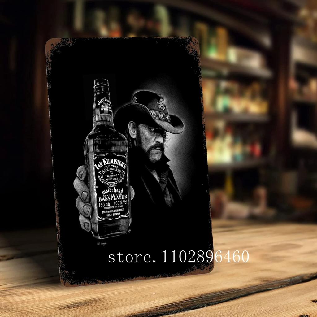 Lemmy kilmister Metallschilder & Schilder Wanddeko Vintage Blechschilder Captain Metall Poster Dekor für Bar Pub Club Wanddekoration