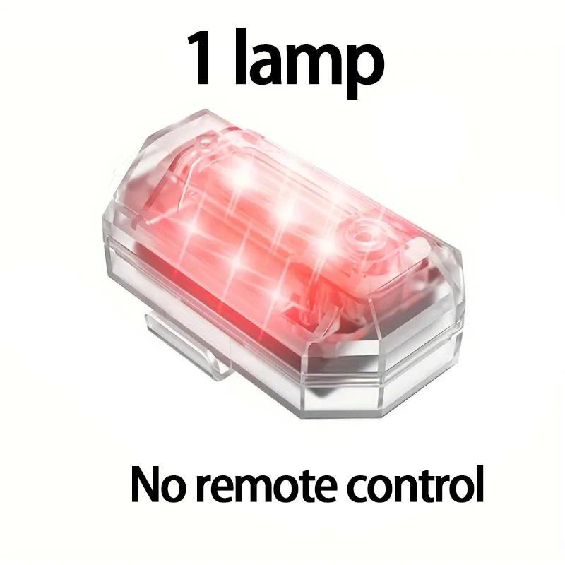 1/2/4pcs brightness wireless LED flash lights, universal flash lights for cars and motorcycles, remote control warning lights