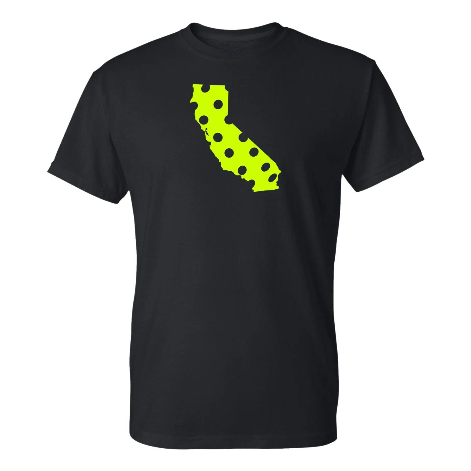 Pickleball State California Basic Cotton T Shirt - Black L