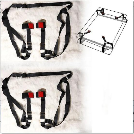Bed straps with four corners, bed binding props, SM adult sexual straps