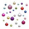 Electroplated Shiny Christmas Tree Hanging Ornaments: Colored Baubles for Festive Decoration and Window Displays