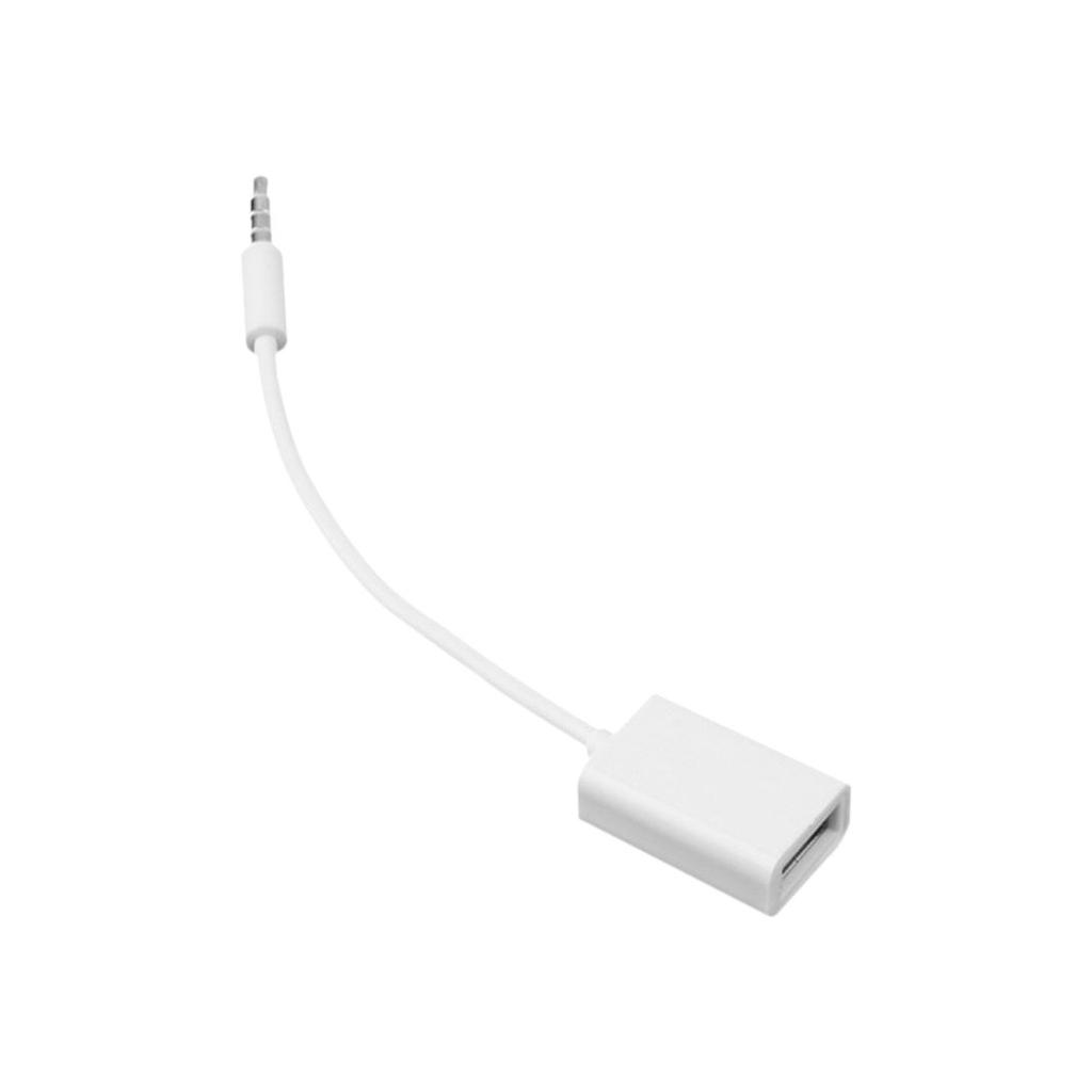 Male AUX Audio Plug Jack To USB 2.0 