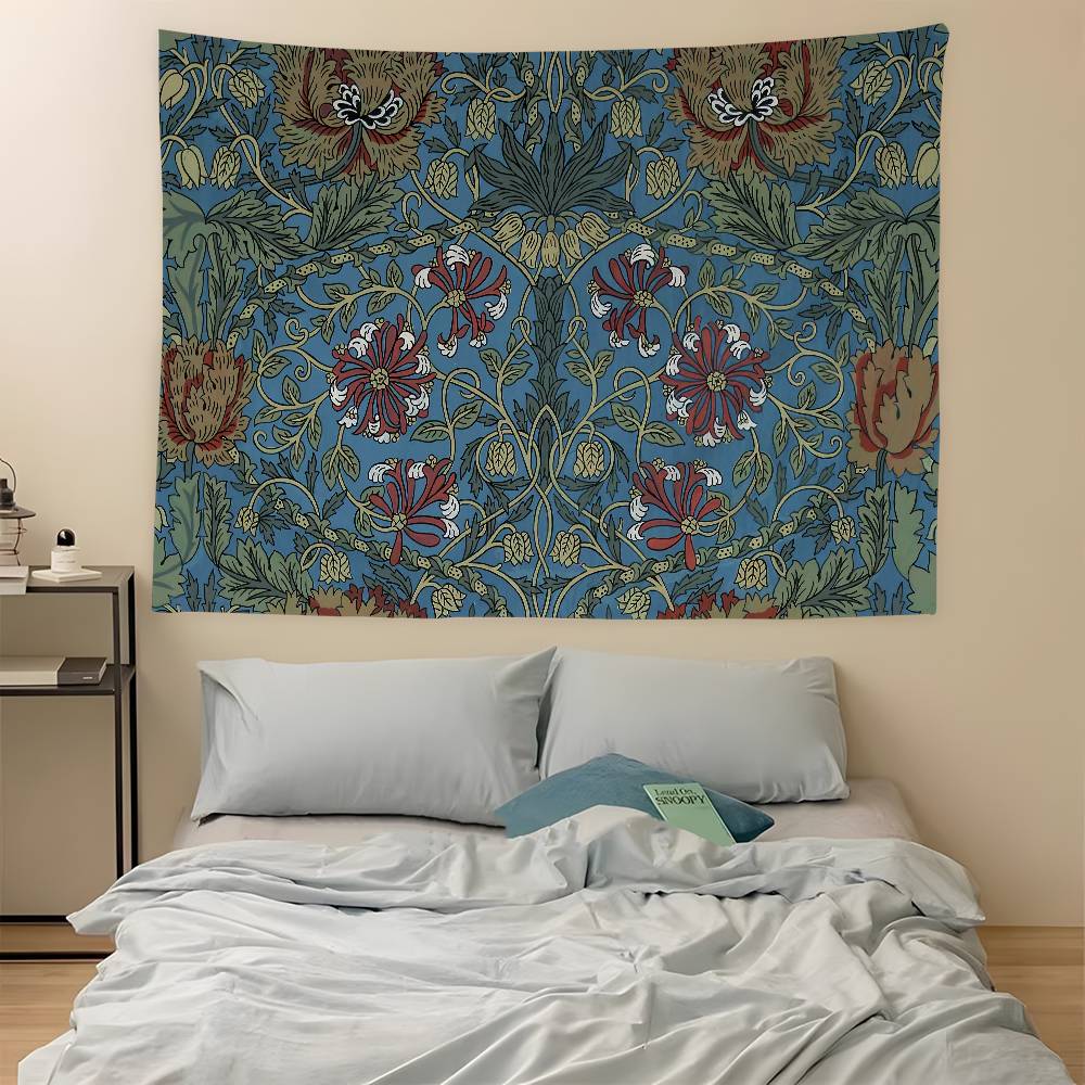 William Morris Chart Wandteppich Heimdekoration hippie böhmische Dekoration Divination Wandbehang Wohnkultur