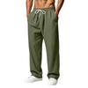 Men's Color Casual Wide Leg Sweatpants with Elastic Waist, Loose Fit Straight Pants for Daily Wear
