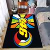 Colorful Number 46 Graphic Carpet suitable as a non-slip mat for the living room or bedroom sofa