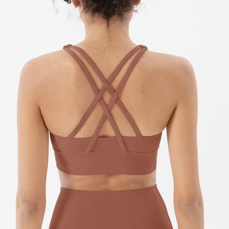 With Chest Pad Spring and Summer New Yoga Clothes Intimates Sports Push up Bras Anti-Vibation Shaping Vest Running Vest Fitness