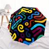 1pc Colorful Patterns Automatic Open/Close Umbrella, Umbrella with Cartoon Design, Portable Compact Umbrella for Men & Women, Good Holiday G