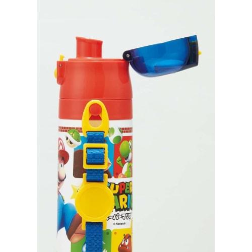 Skater Water Bottle 470ml Super Mario 23 Children's Stainless Steel Sports Bottle SDC4-A