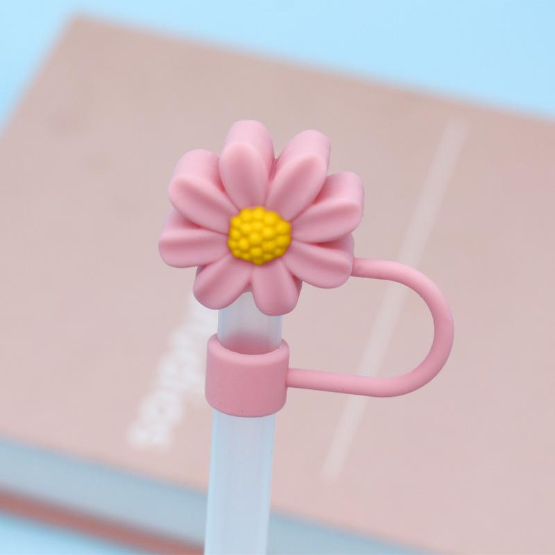 Stanley Water Bottle Silicone Straw Cover with Dust Plug - 10mm Bow Design