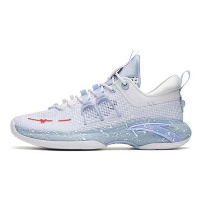 Zup1 Nitrogen Technology Shock Absorption Anti-Slip Wear-Resistant Low-Top Basketball Shoes Men Sneakers Blue White 112311105-9