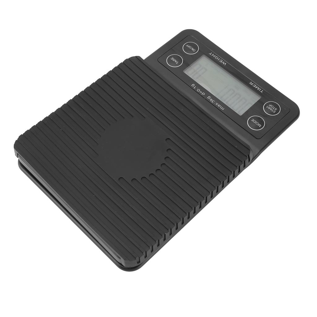Digital Coffee Scale with Timer Waterproof Silicone Mat High Accuracy Kitchen Food Scale with Tare