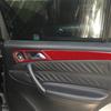 10Pcs Red Carbon Fiber Interior Door Control Cover Trim For Mercedes-Benz W203