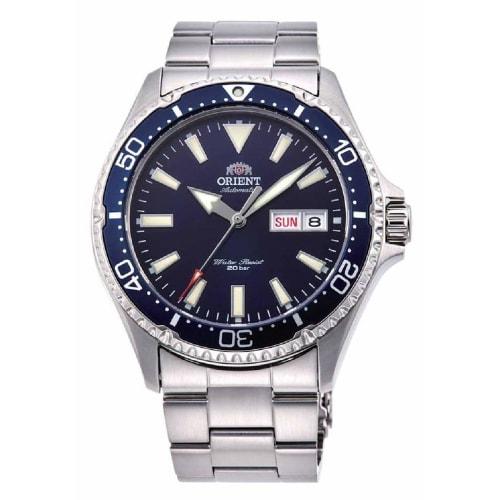 

Orient MAKO III Automatic Watch (with manual winding), Overseas Model, Navy Blue, Sapphire Crystal, RA-AA0002L19B, Men s