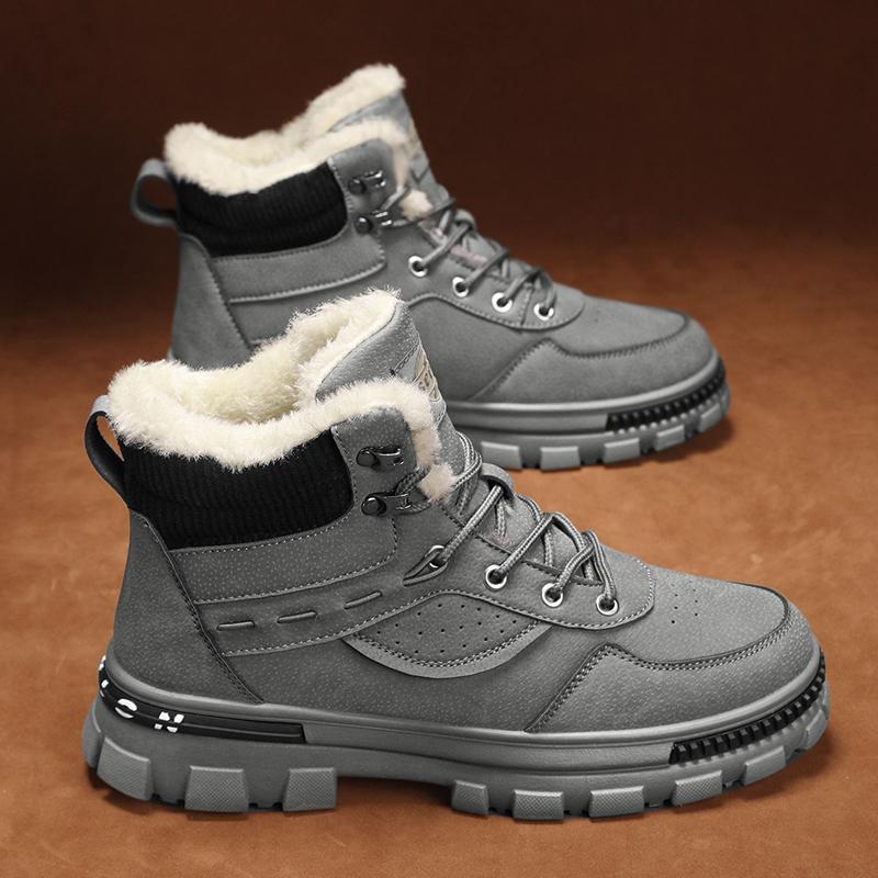 Мужская амортизирующая противоскользящая износостойкая модная хлопковая обувь со средним — фото 11