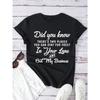 Damen T-Shirt mit Buchstabenprint und Rundhalsausschnitt - Lässiges Kurzarm-Oberteil für Frühling & Sommer