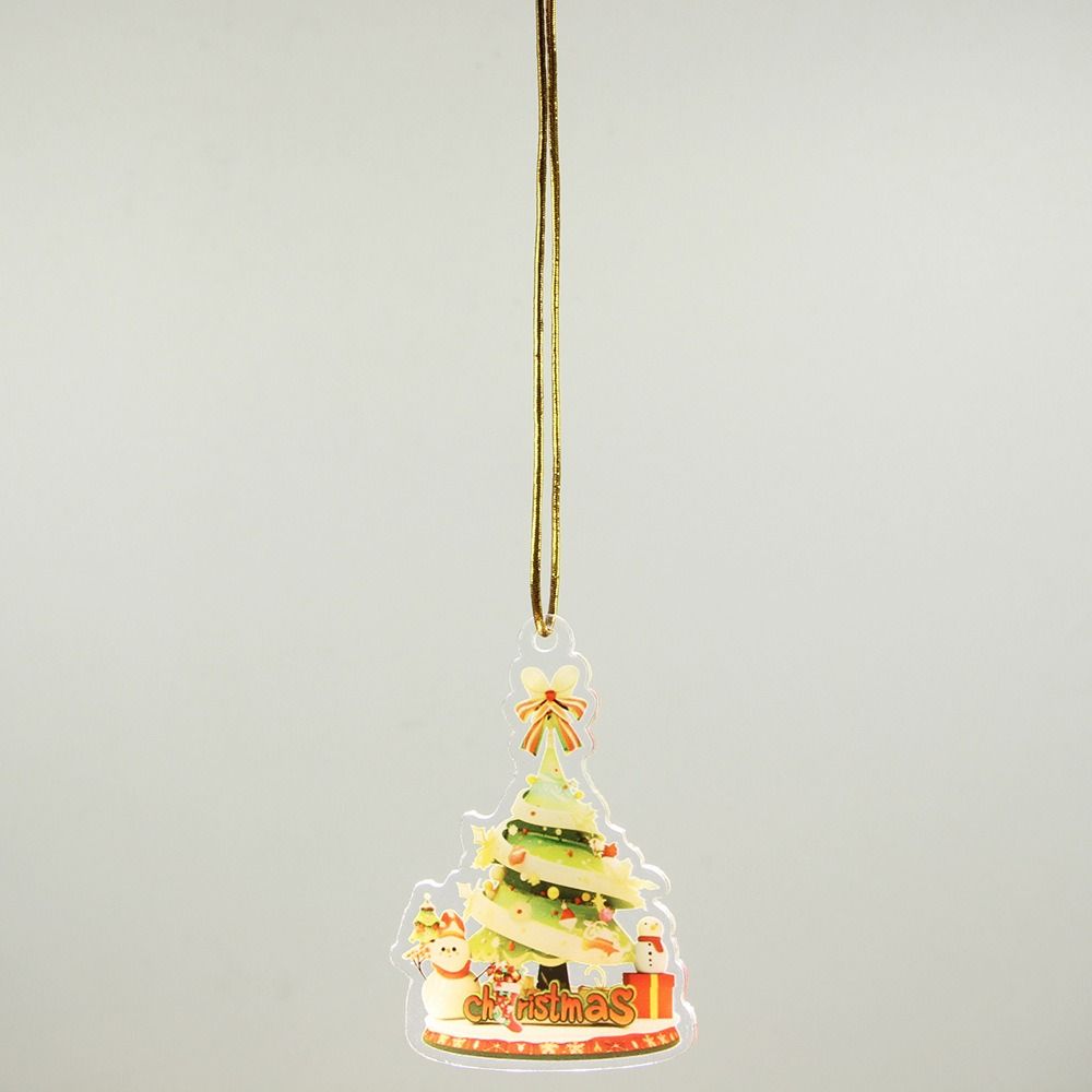 6Pcs Creative Christmas Decoration Pendant Santa Christmas Tree Hanging Ornament Garden