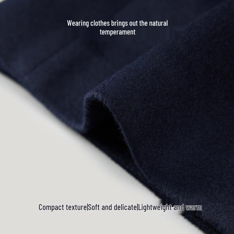 EMZ Men's Autumn/Winter Wool Cashmere Overcoat