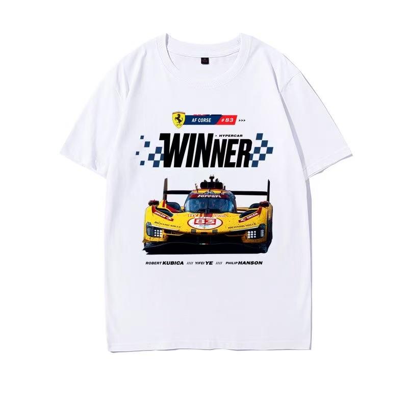 2025 Summer and Autumn Rally peripheral printed T-shirts loose outdoor cycling short-sleeved men's and women's tops