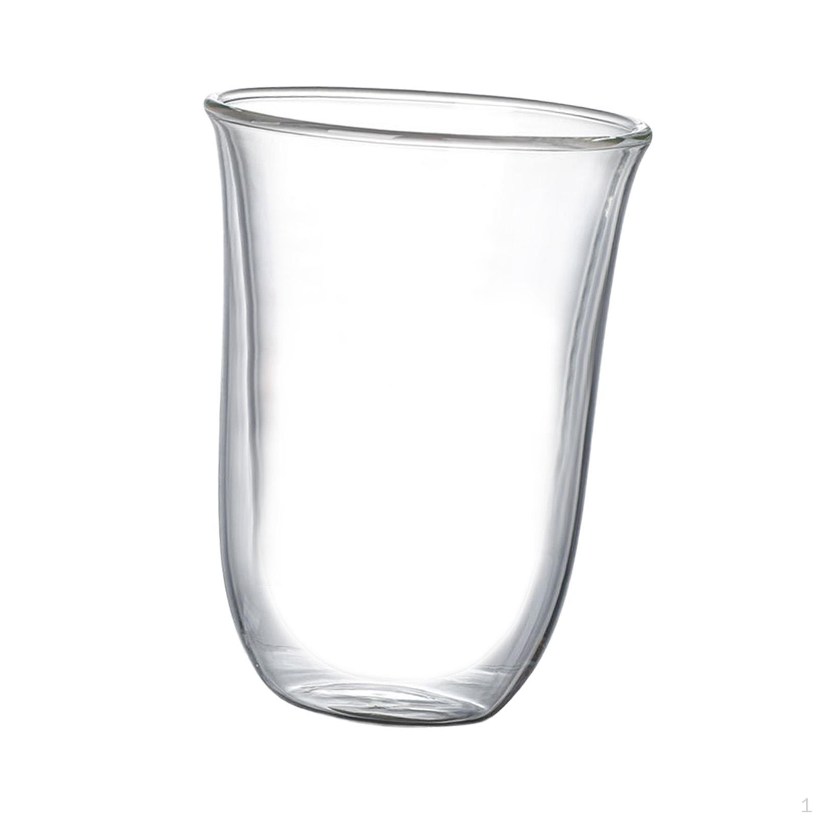 

Double Wall Cups Layer Glass Cup Glasses Tea Mug Heat Resistant Espresso Coffee 300ml