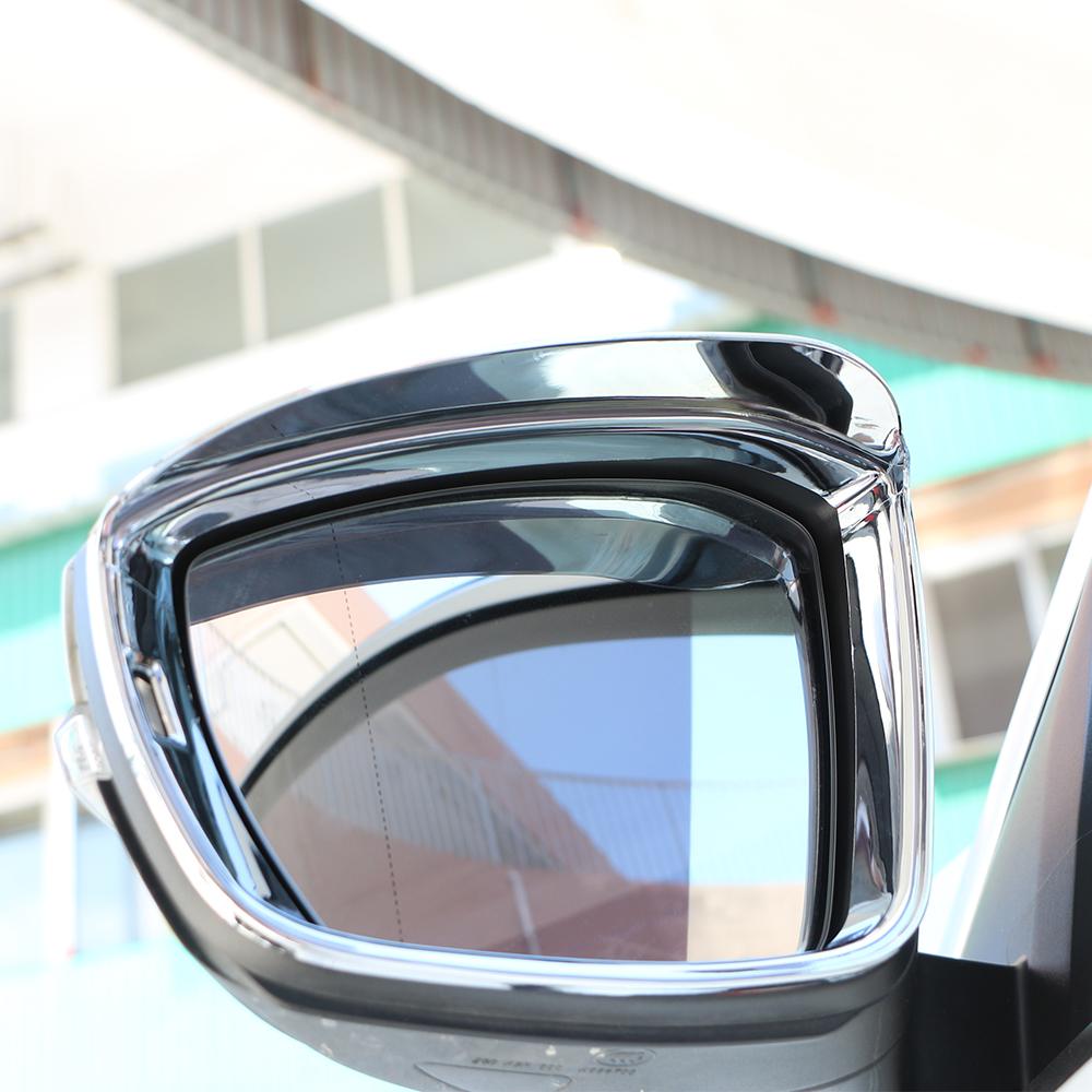 For Volkswagen VW T-roc Troc 2018-2025 ABS Chrome Car Rearview Mirror Rain Guard Cover Trim Side Mirror Eyebrow Accessories