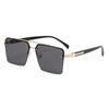 New Retro Metal Double-beam Gradient Sunglasses Driving Driving Sunshade Half-frame Sunglasses