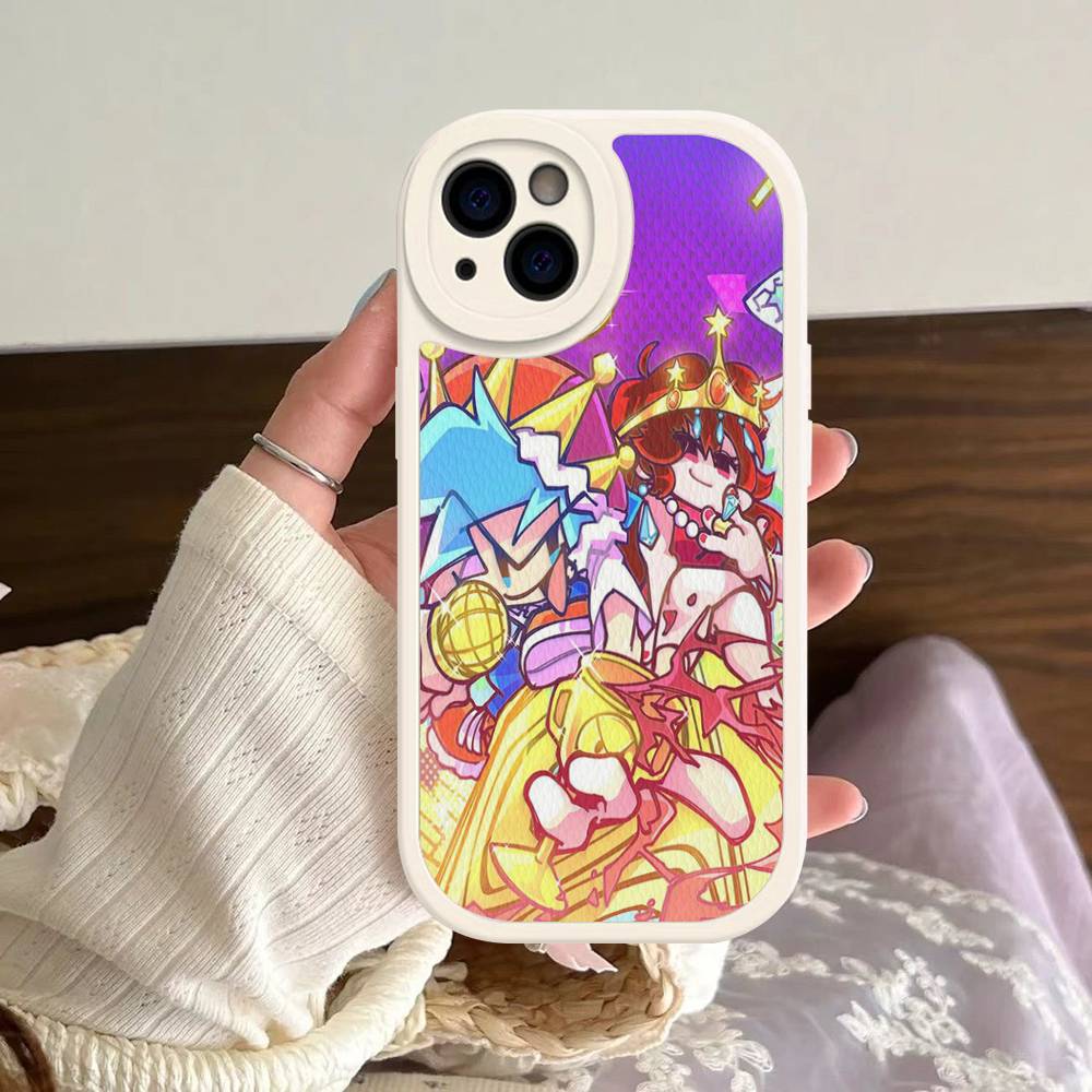 Music Game Friday Night Funkin Phone Case For IPhone 16 15 14 13 12 11 Pro Max Plus Soft Leather Cover