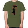 Blood Rain Girl With Umbrella Fashion Funny Streetwear Print T Shirt Summer Cotton Tees Tops Oneck New Shirts And Tshirts