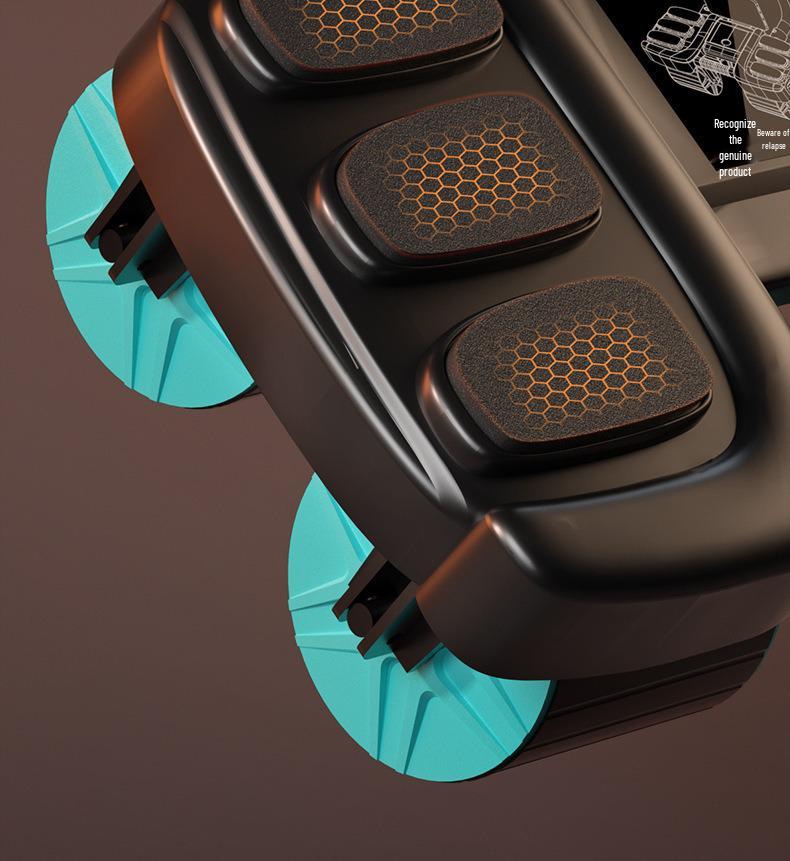 Luxury Four-Wheeled Abdominal Roller with Automatic Rebound and Elbow Support for Ab Muscle Training