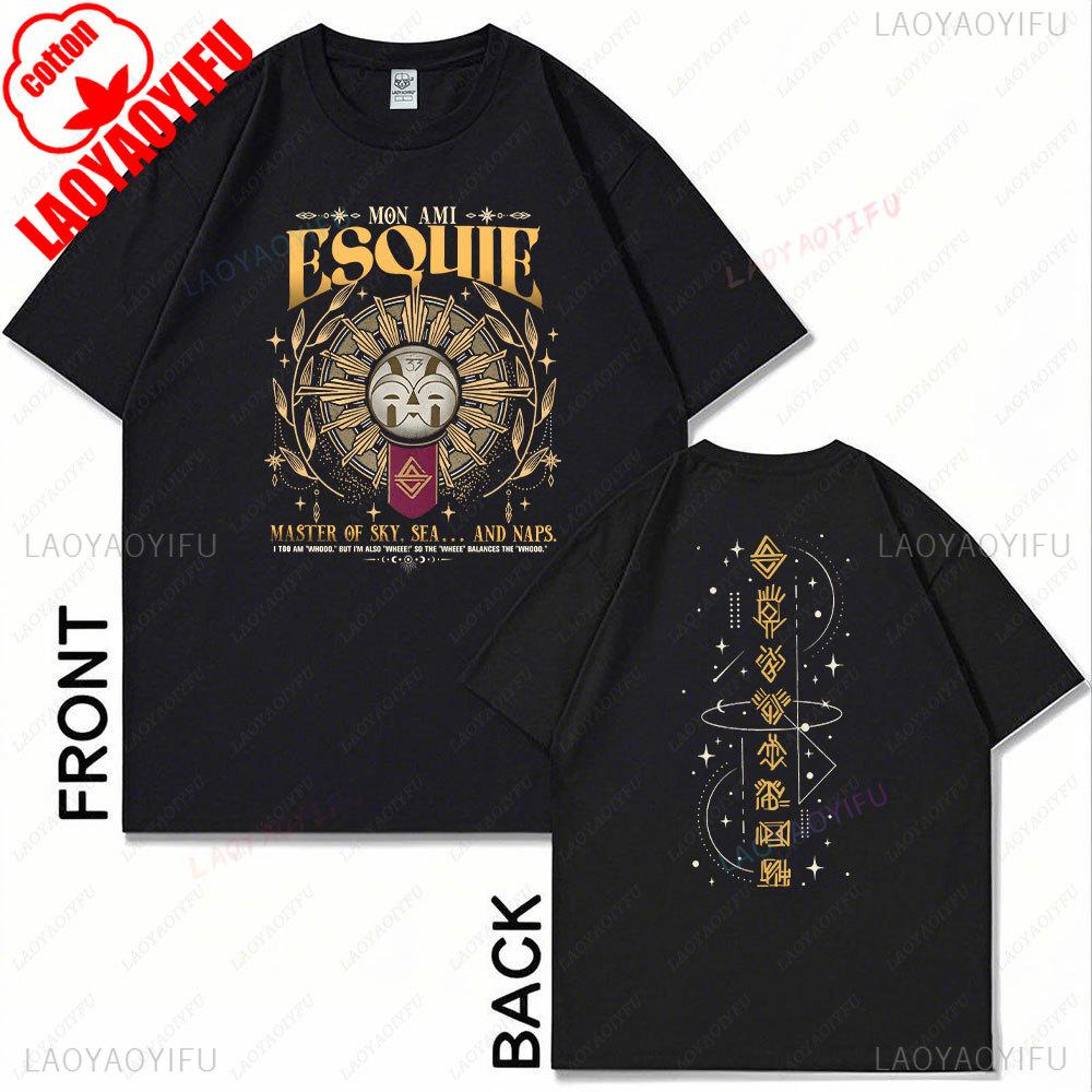 Esquie Clair Obscur Expedition 33 Women Shirt Funny Esquie Tshirt Expedition 33 Tee 2 Sided Game Shirt Women Clothing