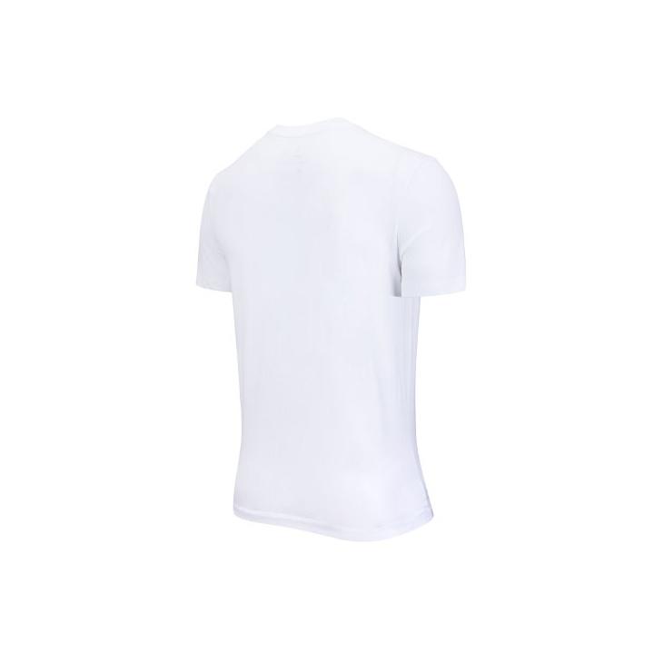 Nike Camiseta Masculina de Tricô Estampada com Gola Redonda e Manga Curta para Esportes Tops Brancos DB4826-100