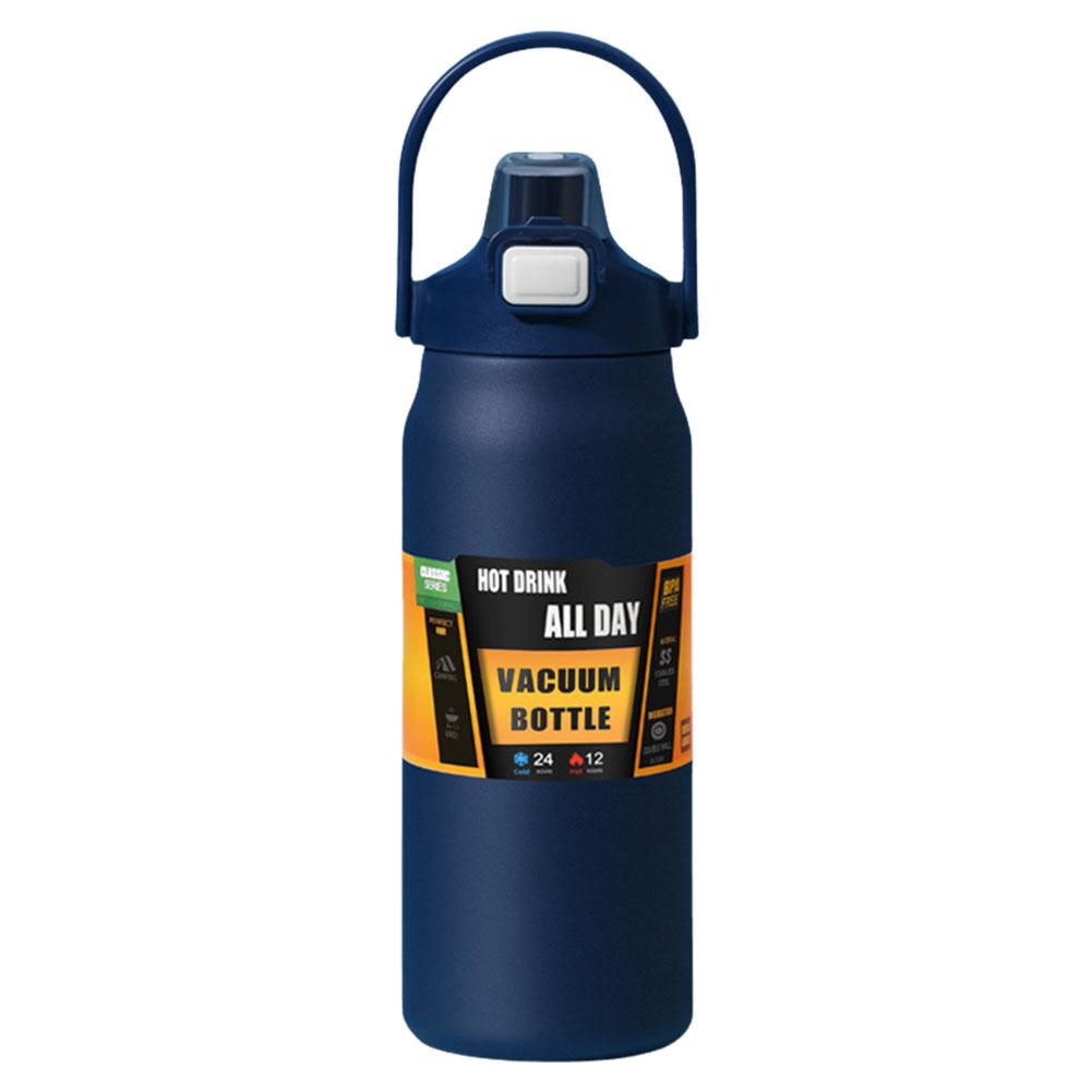 1200ml Insulated Bottle Stainless Steel Cold and Hot Water Bottle Wide Mouth Opening Portable Tumbler for Outdoor Travel