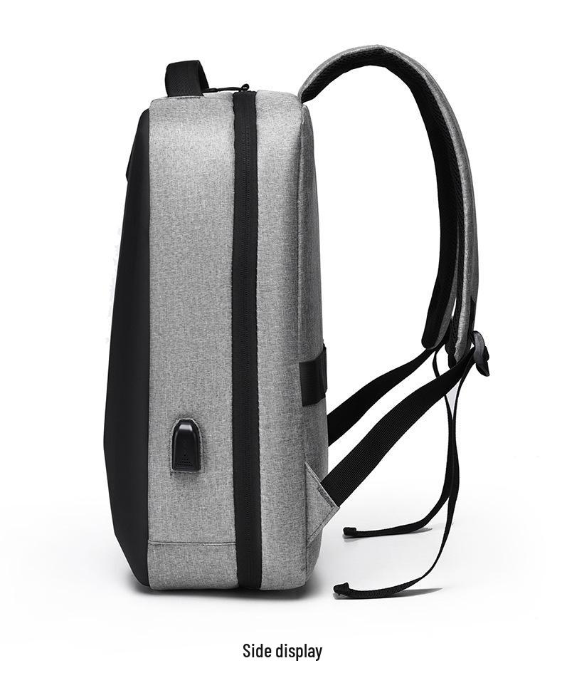 Men's Large Capacity USB Laptop Backpack for College Students and Commuters