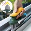 Household Cleaning Brush Kitchen Gadgets Tiles Window Trough 4 in 1 V-shaped Brush for Kitchen Home Supplies Tools Bathroom