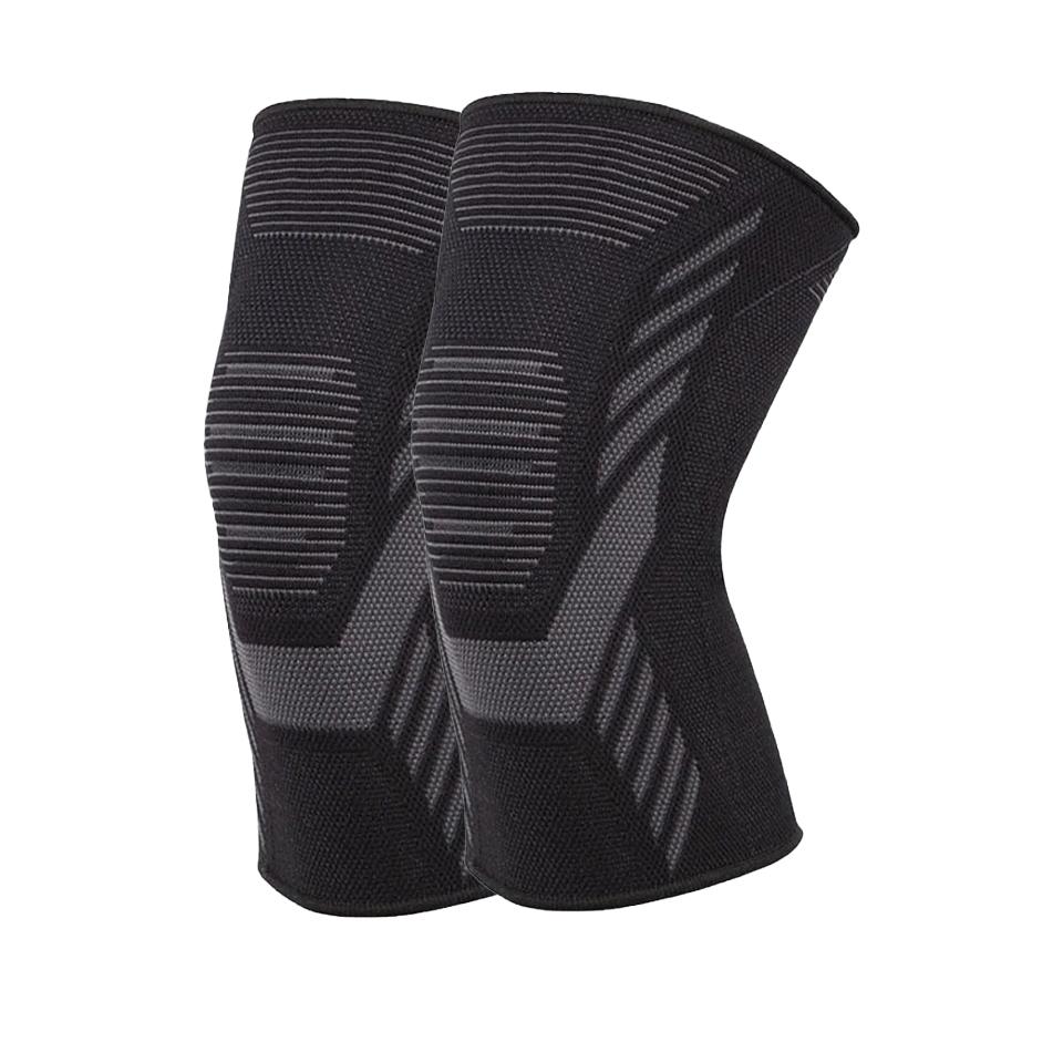 Sports Compression Knee Pads Breathable Knit Leg Support Silicone Anti-slip Stabilizes Patella Cycling Running Basketball