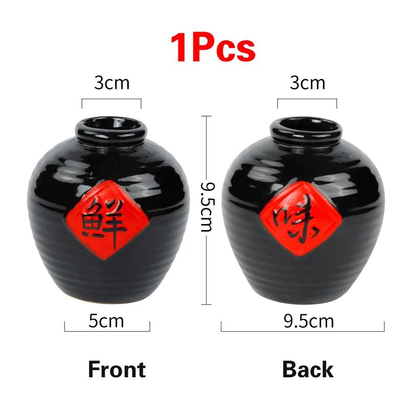 Ceramic kitchen household tableware Japanese sashimi sushi small can bottle dry ice cup creative plate Decoration shop Plate-B