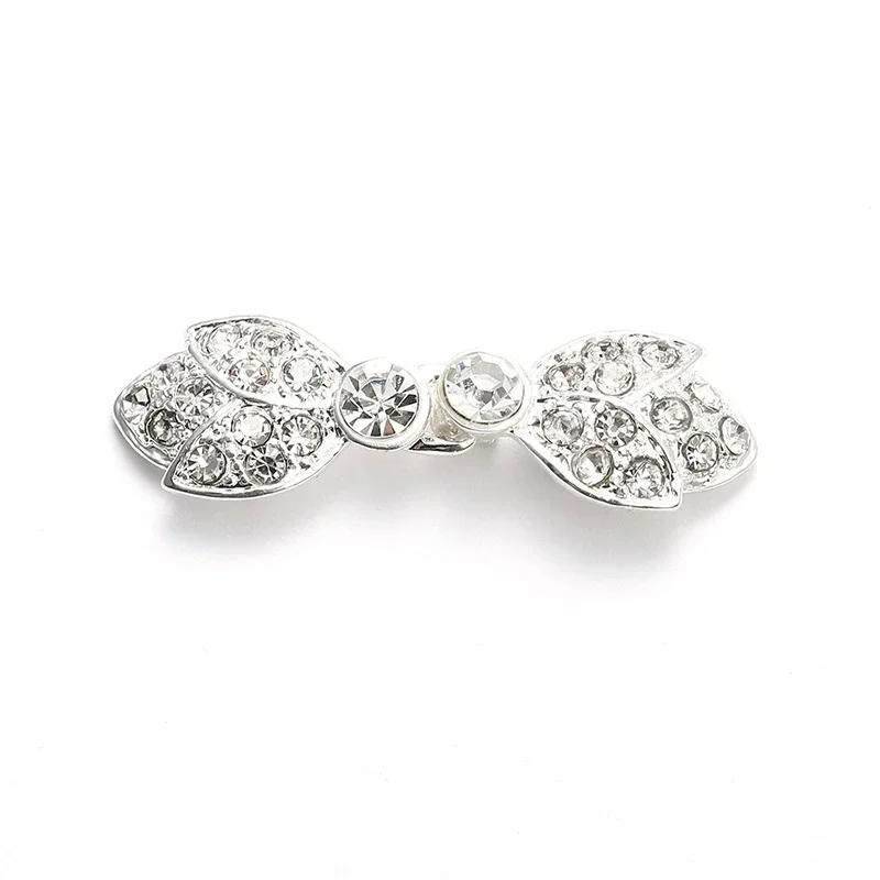 5 Pair Shiny Cheongsam Buckle Brooches Sweater Buttons Clothing Pins Crystal Cardigan Clip Cape Cloak Clasp