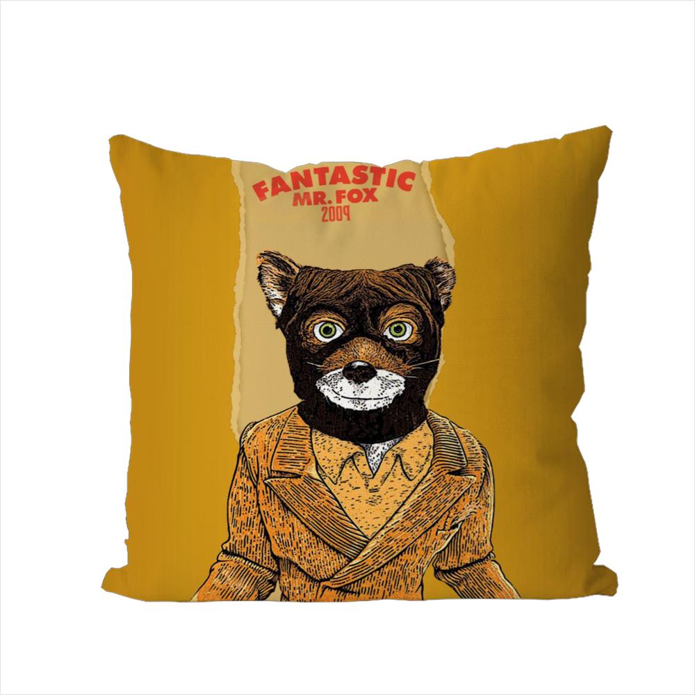 

Fantastic MMr Fox Pillow Case For Car Sofa Decorative Home Doublesided Print Plush Square Throw Pillow Cushion Cover 30x30cm