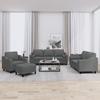 Vidaxl 4-Cz. Relaxation Set With Cushions, Dark Grey, Fabric