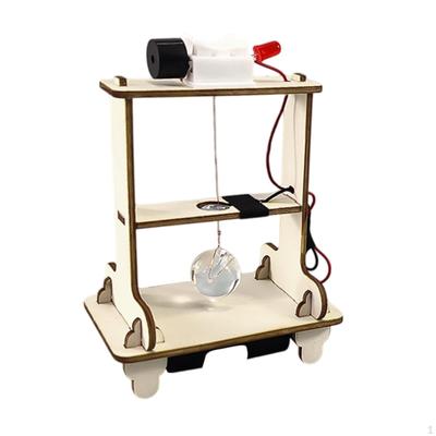 DIY Earth Quake Alarm Toy Set Science Experiment Model Wooden Easy To Assemble Educational