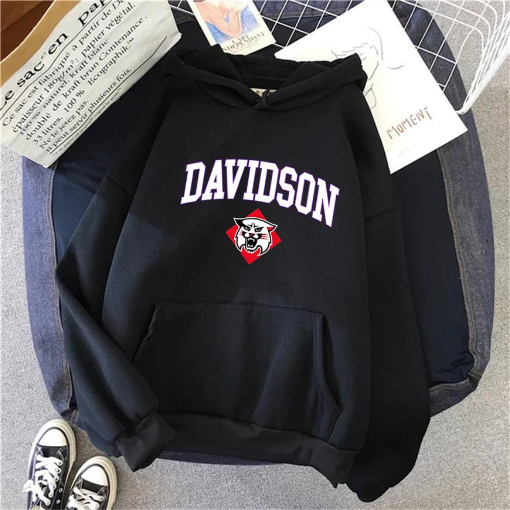 Women Hoodies Davidson University Print Hip Hop Woman Casual Pullover Unisex Streetwear Harajuku Clothes Hoody
