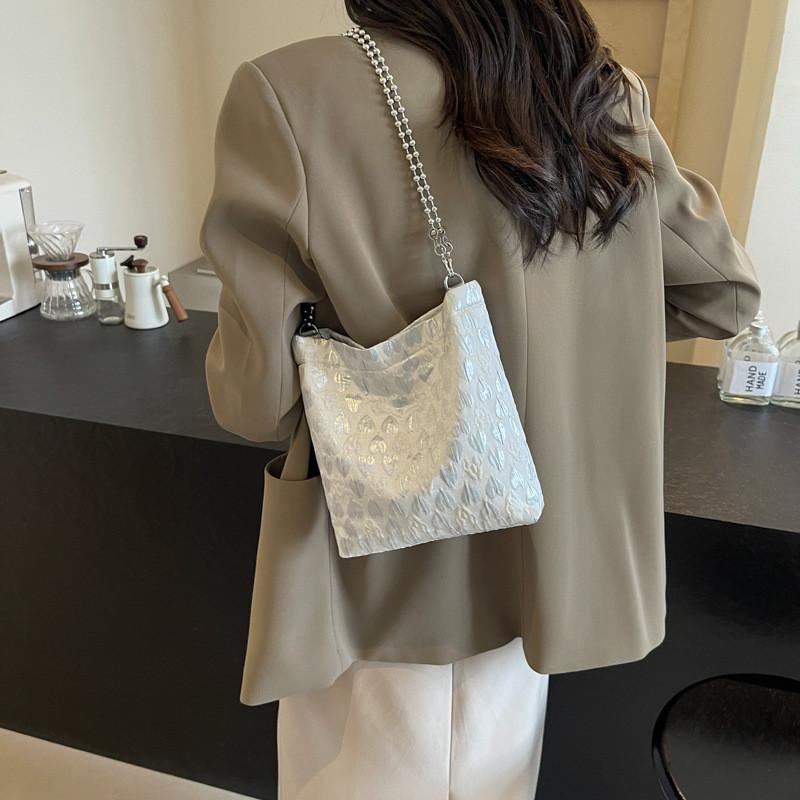 Trendy Casual Canvas Bucket Bag For Women Summer 2024 In Black And Pink