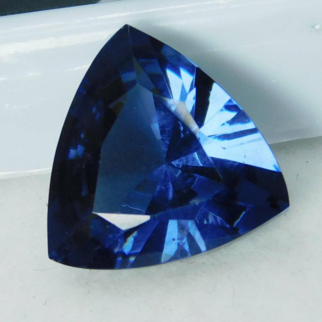Natural Blue Tanzanite Loose Gemstone 9.12 Trillion Cut for Jewelry Making and Gem Collections