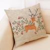 Creative Winter Animal Linen Pillowcase Cartoon Animal Pattern Car Cushion Cover Living Room Sofa Decoration