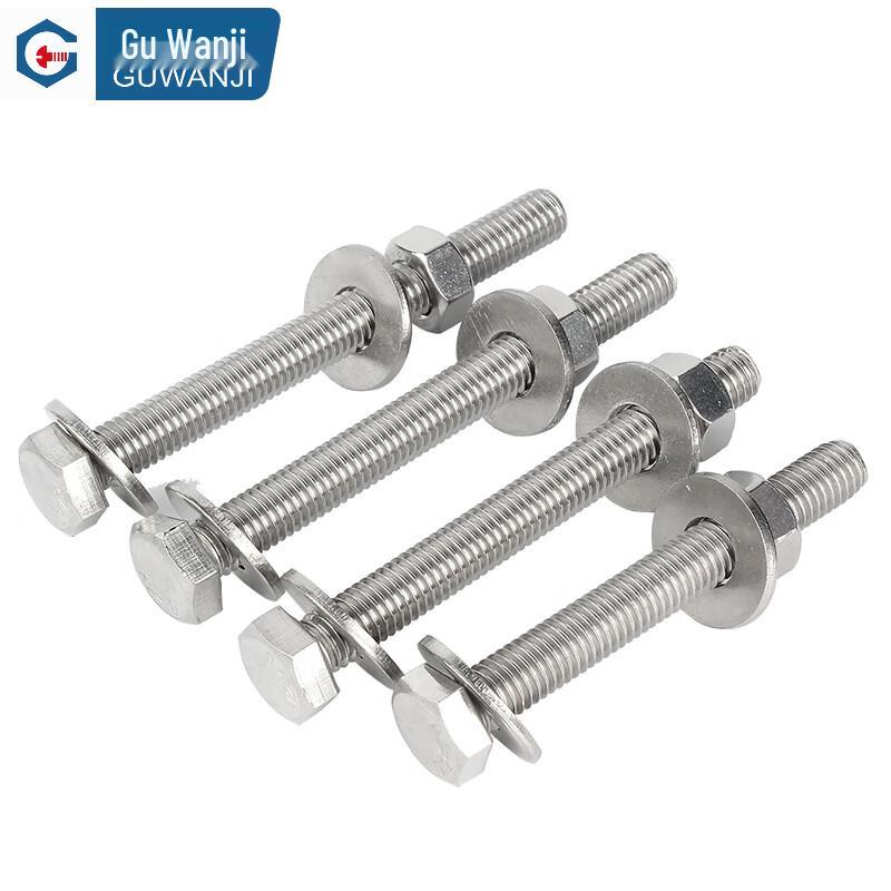GUWANJI 304 Stainless Steel Hex Head Bolt & Nut Washer Set