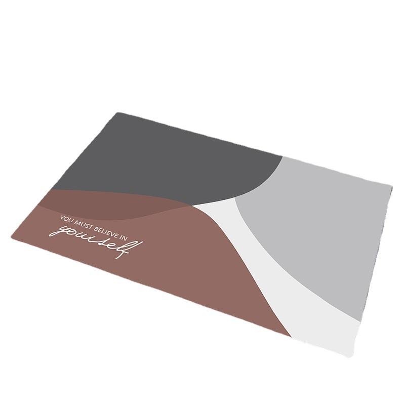 Bathroom Entrance Mat, Natural Rubber Absorbent Foot Mat, Bathroom Quick Drying Mat, Yamei Diatomaceous Mud, The Same Type of Soft Floor Mat