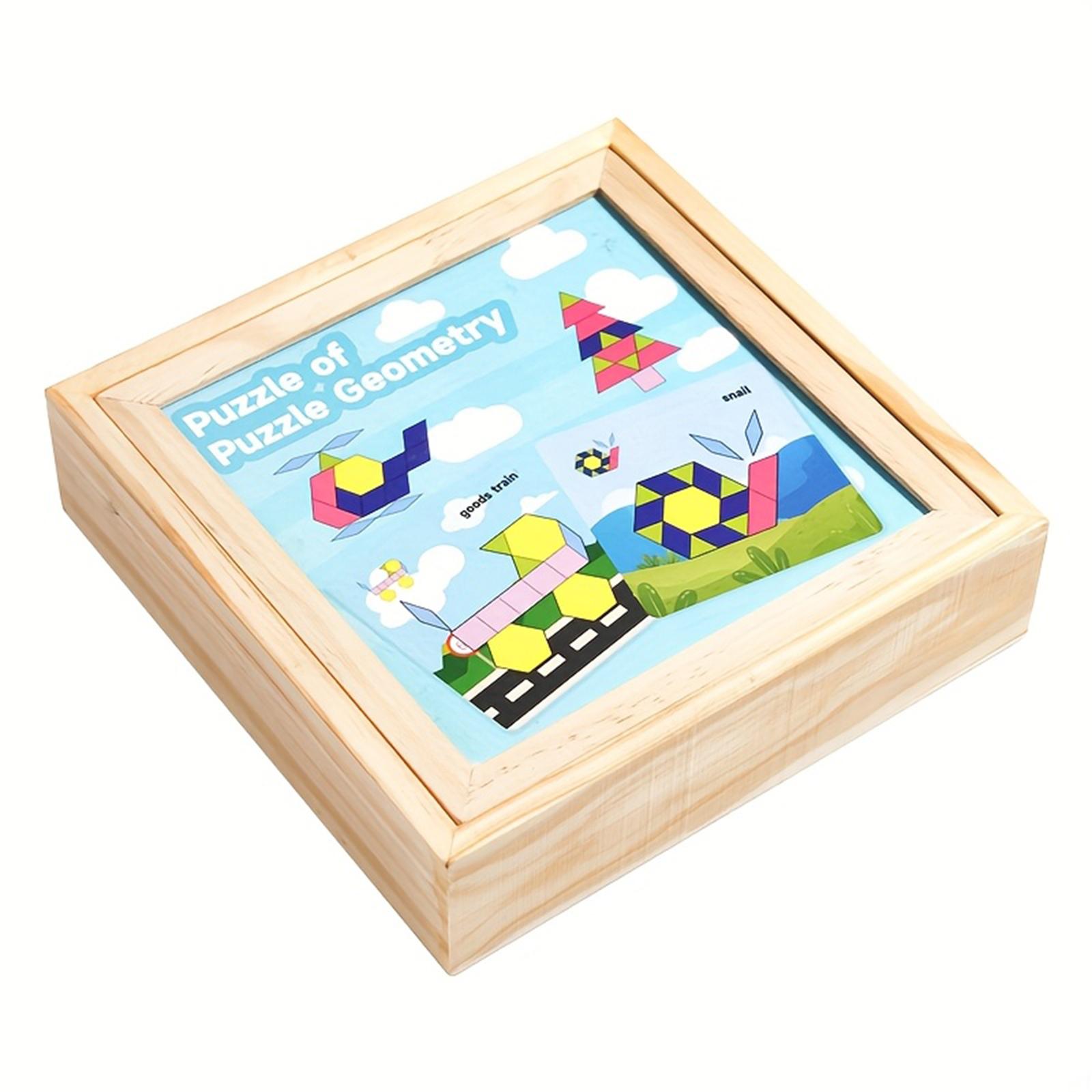 

Wooden Tangram Puzzle Toys, Geometric Shape Toys, Parent Child Interactive Educational Toys, Holiday Gifts And Birthday Gifts One Size