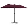 Garden Sun Umbrella Burgundy Red 370 X 197 X 239 Cm