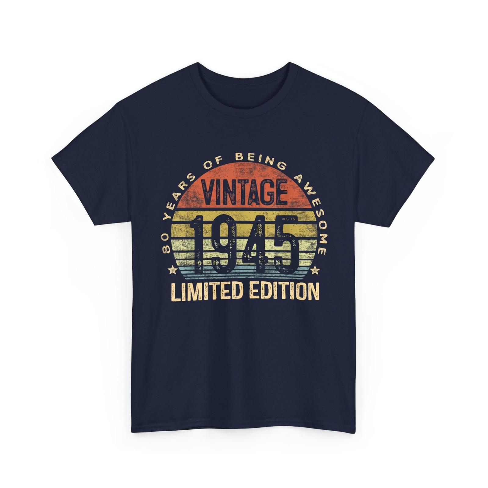 Vintage 1945 Limited Edition 80-Year-Old Gifts 80th Birthday T-Shirt M