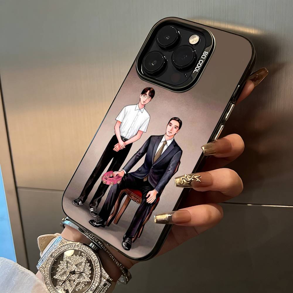 C-Captivated- By -You BL Phone Case For iPhone 17,16,15,14,13,12,11 Plus Pro Max Colored Silver Phone Case