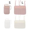 Baby Bedsides Organizer Bag Portable Diaper Storage Bag Feeding Bottle Organizing Bag Cotton Hanging Bag for Crib